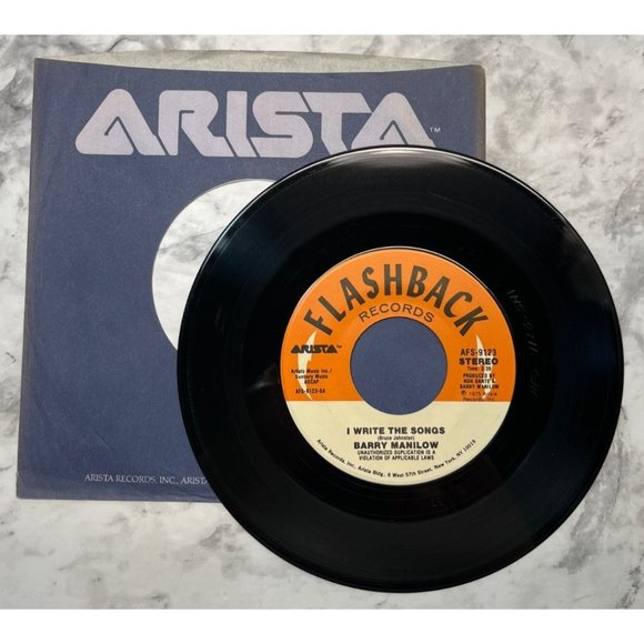 Barry Manilow I Write the Songs / Could It Be Magic 45 Pop Arista Flashback 9123 - Picture 3 of 4